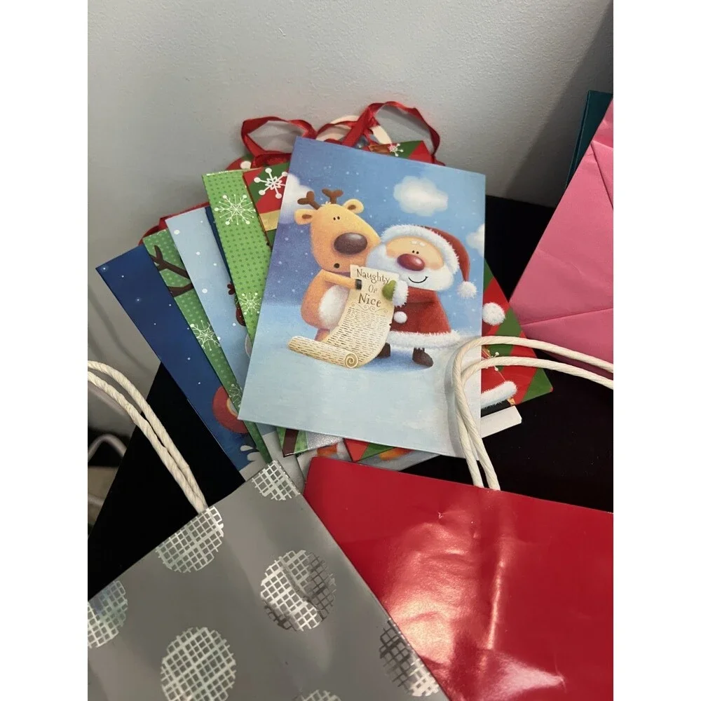 Lot of 23 Gift Bags – Mixed Sizes & Styles – Open Box – Never Used